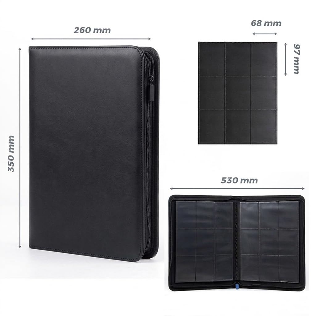 9 Pocket Zip Up Trading Card Binders - Case of 10