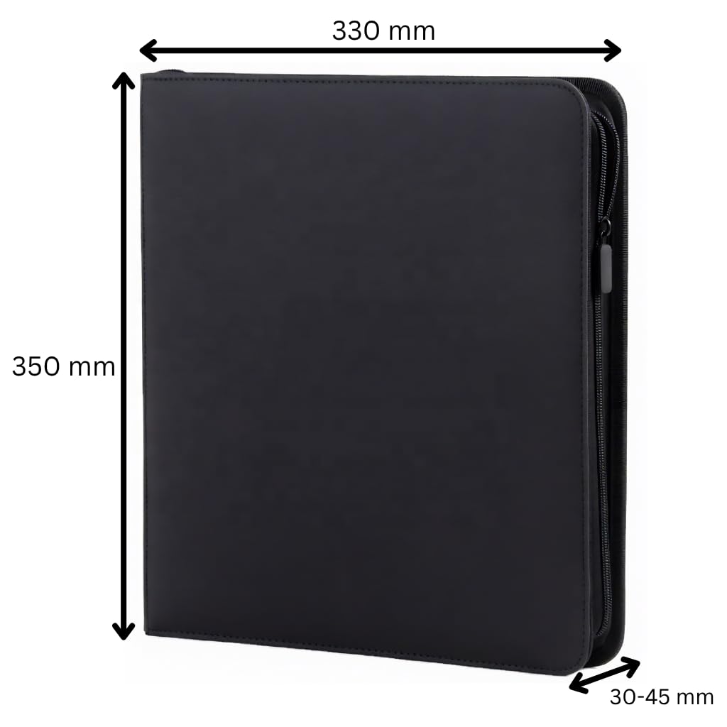 12 Pocket Zip Up Trading Card Binders - Case of 10