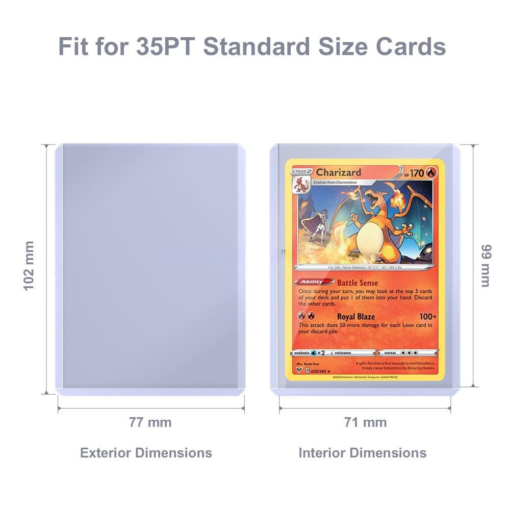 Top Loaders (25 Pack) 35PT, 3" x 4" - Case of 40