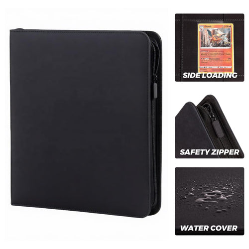 12 Pocket Zip Up Trading Card Binders - Case of 10
